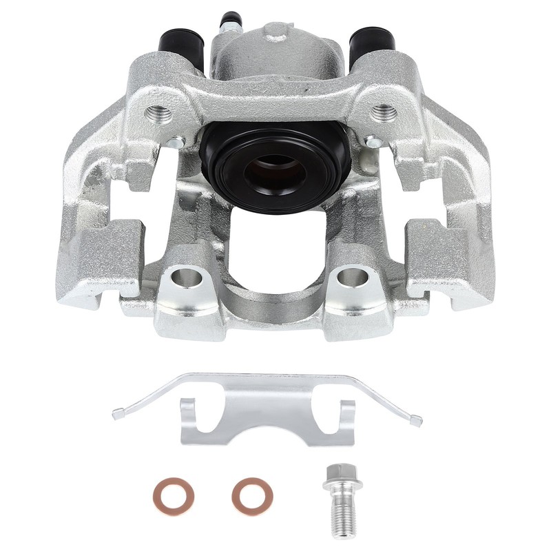 Rear Brake Calipers With Bracket For 2011-2018 Dodge Durango Left Silver Zinc