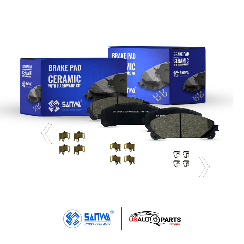 FRONT BRAKE ROTOR VENTED GEOMET COATED & CERAMIC PAD KIT 328 mm FOR TOYOTA 08-20 gallery