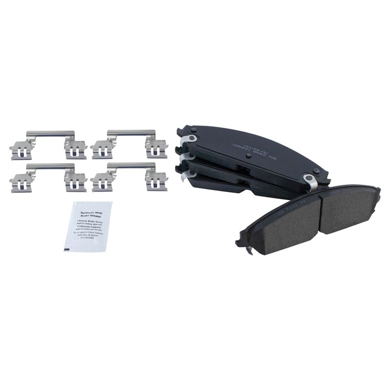 TRQ Ceramic Brake Pad & Coated Rotor Kit for Chrysler 300 Challenger Charger gallery