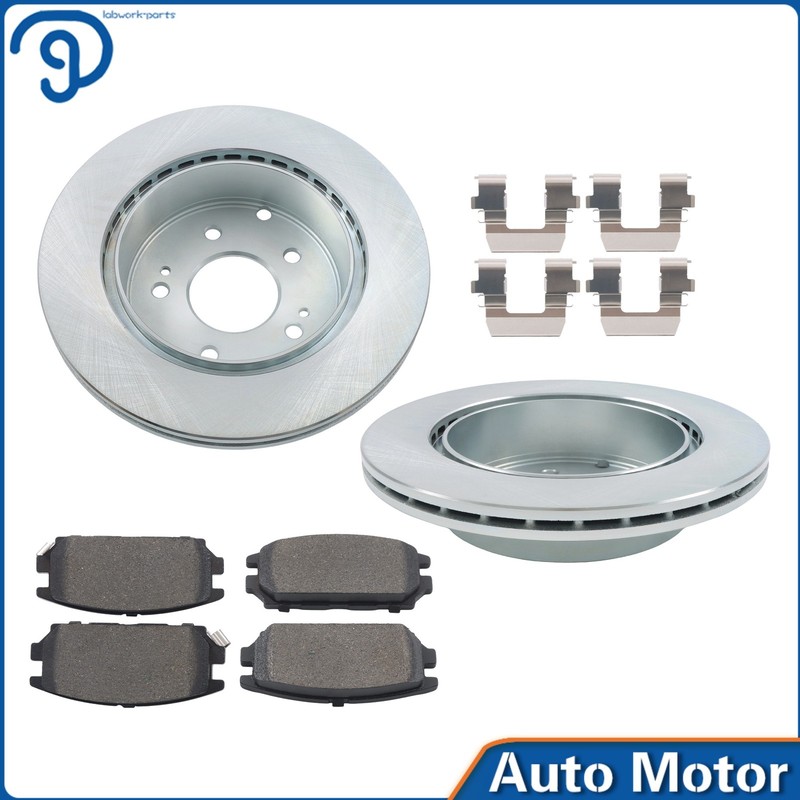 For Mitsubishi Eclipse Galant 3.8L 6x Rear Disc Brake Rotors +Ceramic Brake Pads gallery