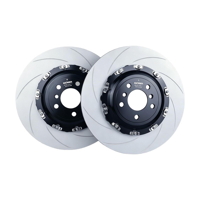 Two-Piece Rear Floating Slotted Brake Rotors For BMW M5 M6(12-18)Gran Coupe 396