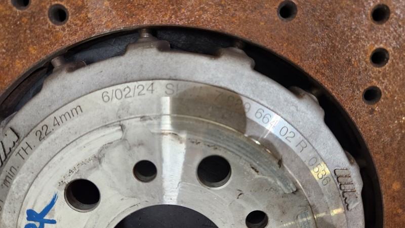 ✅ 21-24 OEM BMW G87 G80 G82 Rear Right Passenger Brake Disc Rotor Perforated 3k gallery