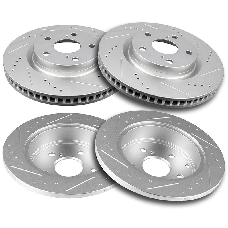 Front & Rear Brake Rotors Discs For Toyota Rav4 2006 – 2012 Drilled & Slotted