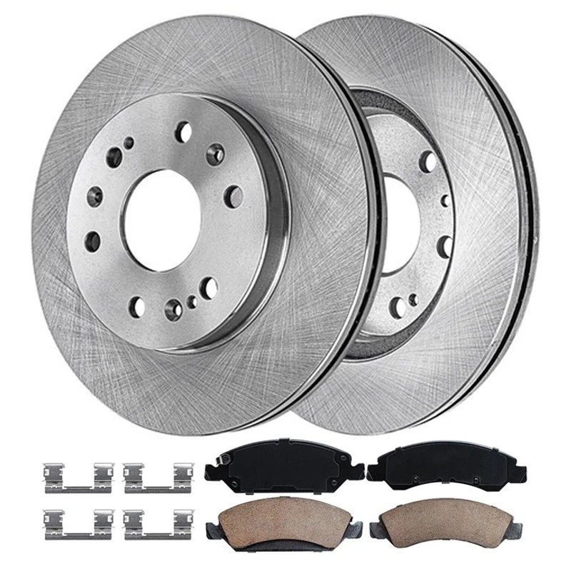Front disc Rotors + Brake Pads Kit for 2015 - 2020 Chevy Suburban 5.3L 6.0L 6.2L