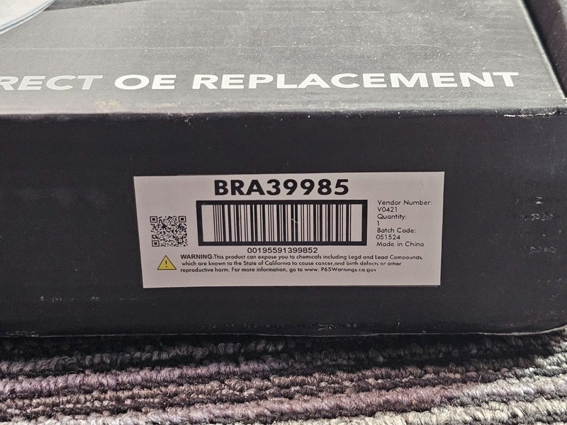 TRQ BRA39985 Brake Disc Rotor Cast Iron gallery