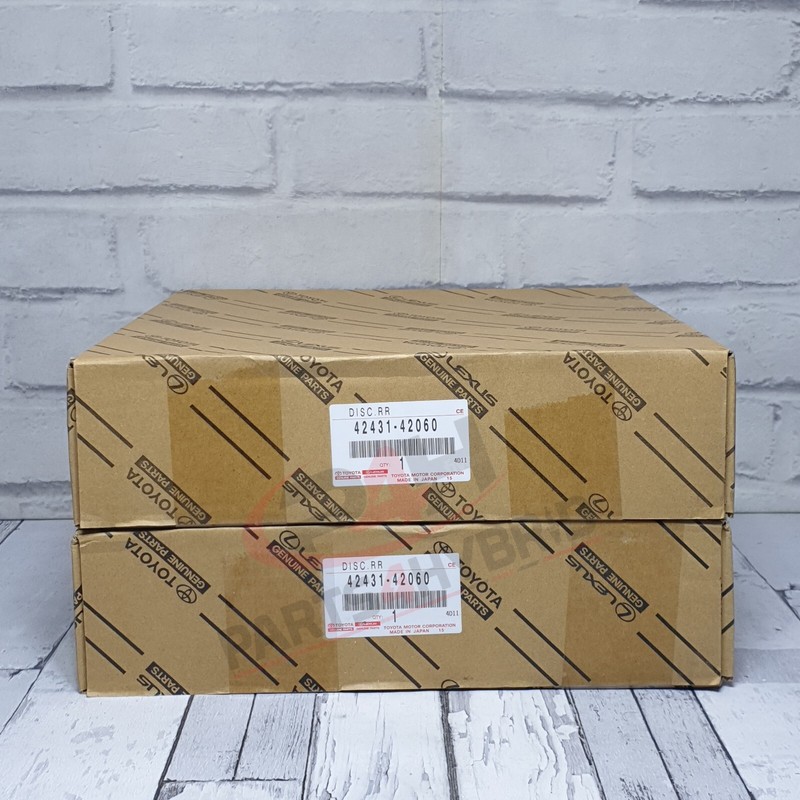 Genuine Toyota Rav4 Rear Brake Discs Ala49 2008 To 2019 Oem 42431-42060 Ala30