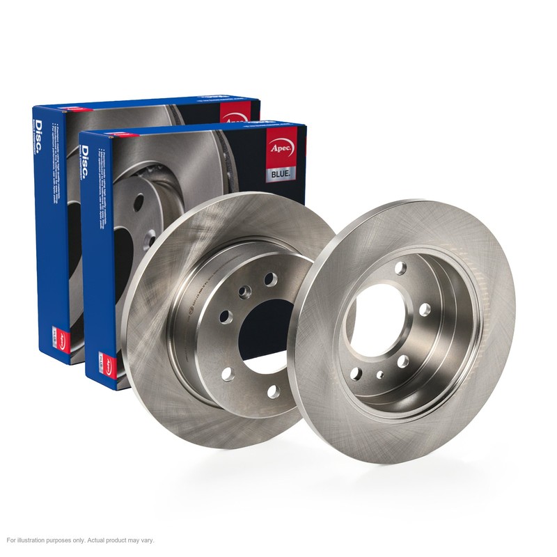 2x APEC Rear Brake Discs For VW CRAFTER 30-50 Platfor 120kW/163HP/1968cc SDK6023