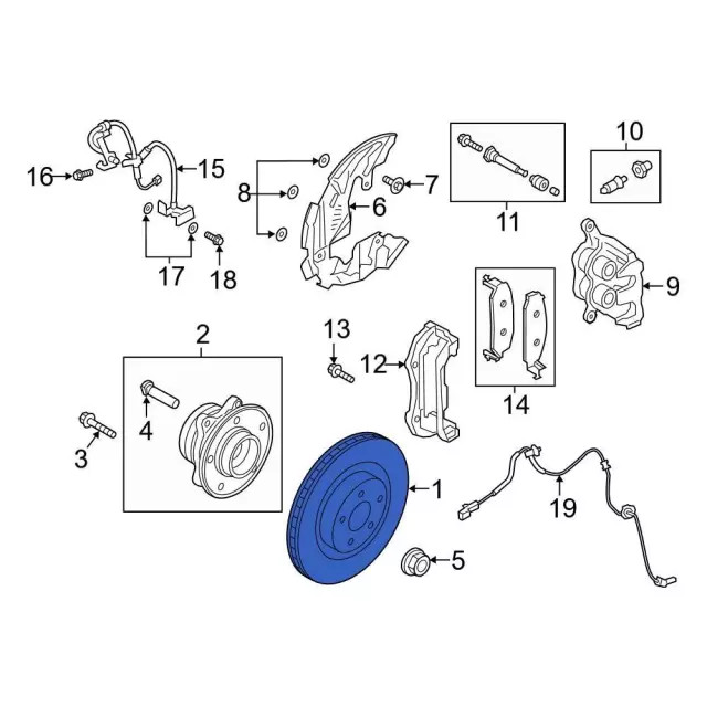 Genuine Ford Disc Brake Rotor Front L1MZ-1125-B gallery