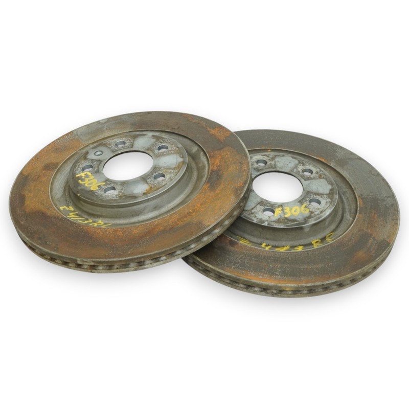 11-14 Audi A8 A8L D4 Rotor Brake Disc Stop Rear Left Right LH RH Set of 2 OEM gallery