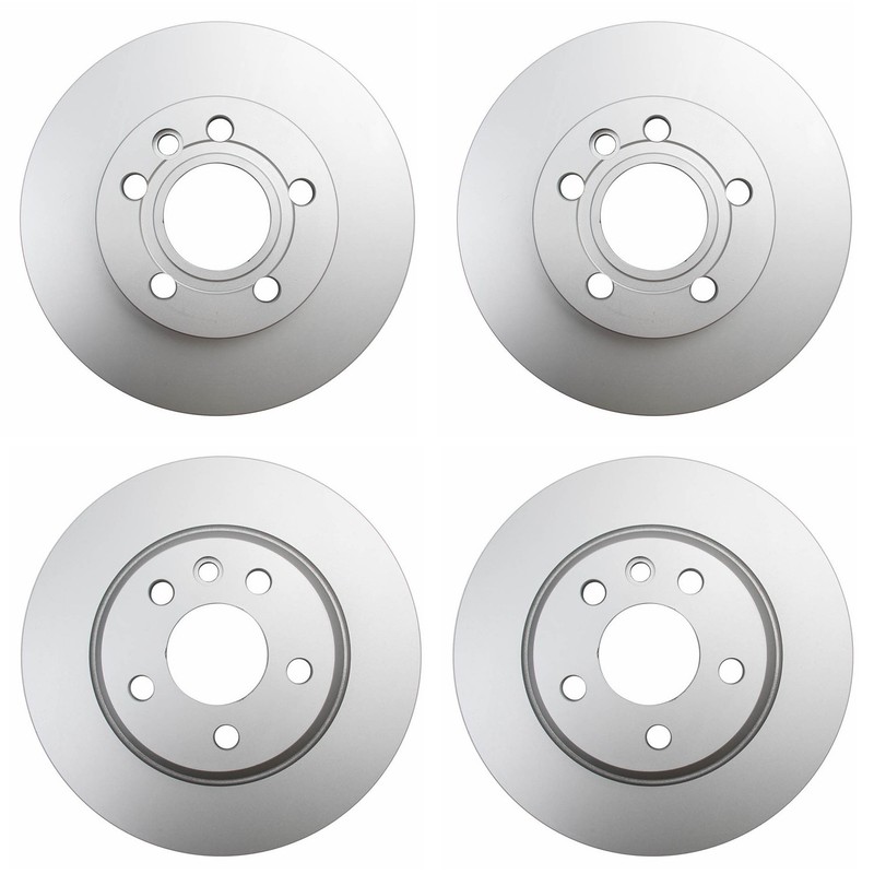 Hella Front 280mm Rear 294mm Brake Rotors Kit For Volkswagen Euro Van 1999-2000