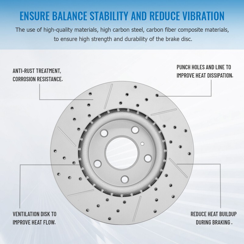 Front Rear Disc Brake Rotors And Ceramic Pads Kit For 2015 Subaru Legacy 2.5L gallery