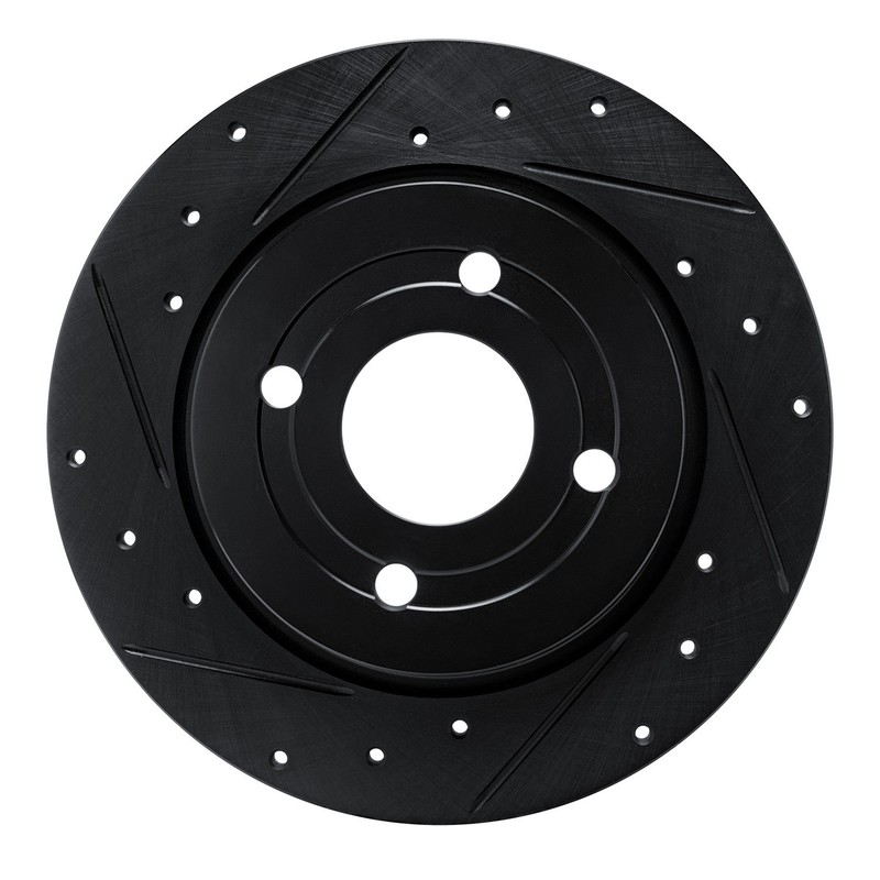 For Ford EcoSport 18-22 Brake Rotor eLINE Drilled & Slotted 1-Piece Rear Driver