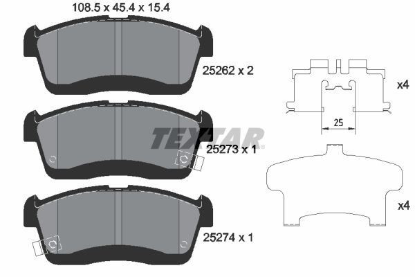 Textar Front Discs & Brake Pads Service Kit Fits Daihatsu Sirion Perodua Myvi gallery