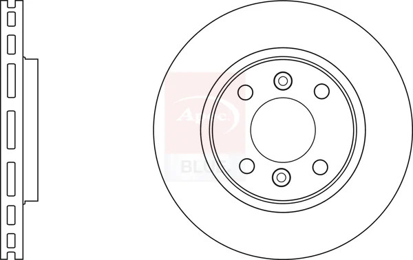 2x Brake Discs Pair Vented fits DACIA SANDERO 1.4 Front 2009 on K7J714 258mm Set gallery