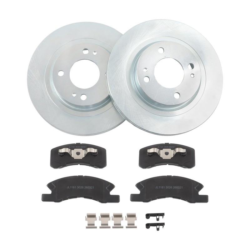 Labwork 2-Wheel Set Brake Disc & Pad Kits Front For Mitsubishi Mirage G4 17-22 gallery