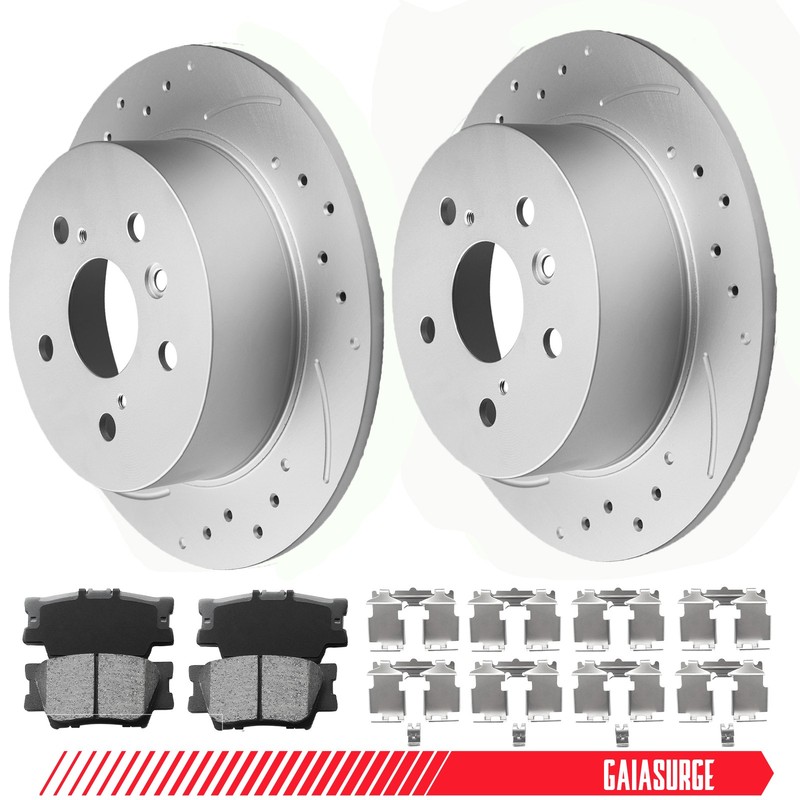 Front Rear Brake Rotors Ceramic Brake Pads FITS Toyota Camry Avalon Lexus ES350