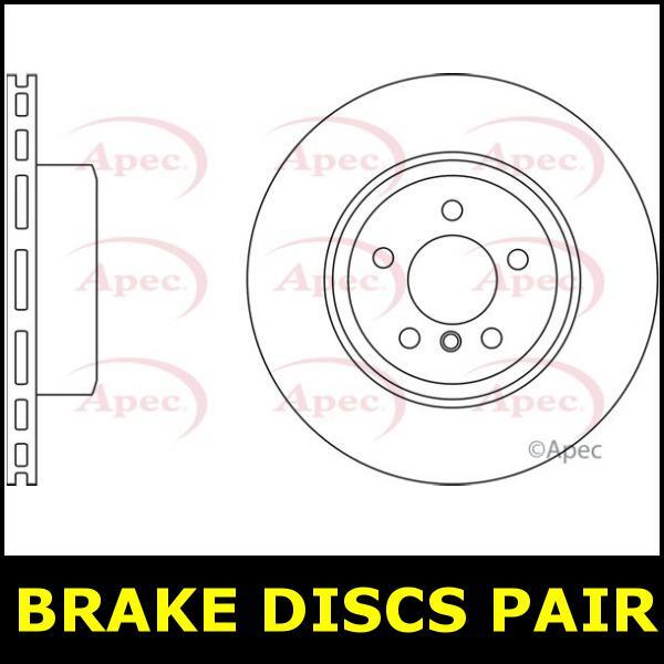 Brake Discs Pair Front FOR BMW E61 4.8 550i 05->10 CHOICE1/2 Petrol Apec gallery