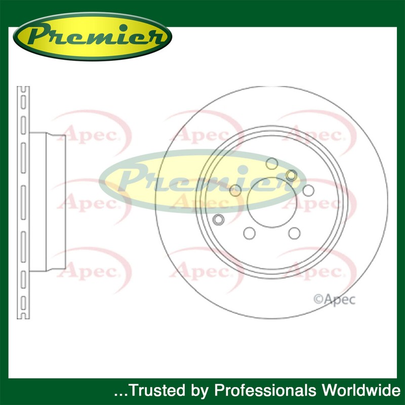Premier Rear 1x Brake Disc Fits Land Rover Range 2009-2012 4.4 D 4.9 LR011891