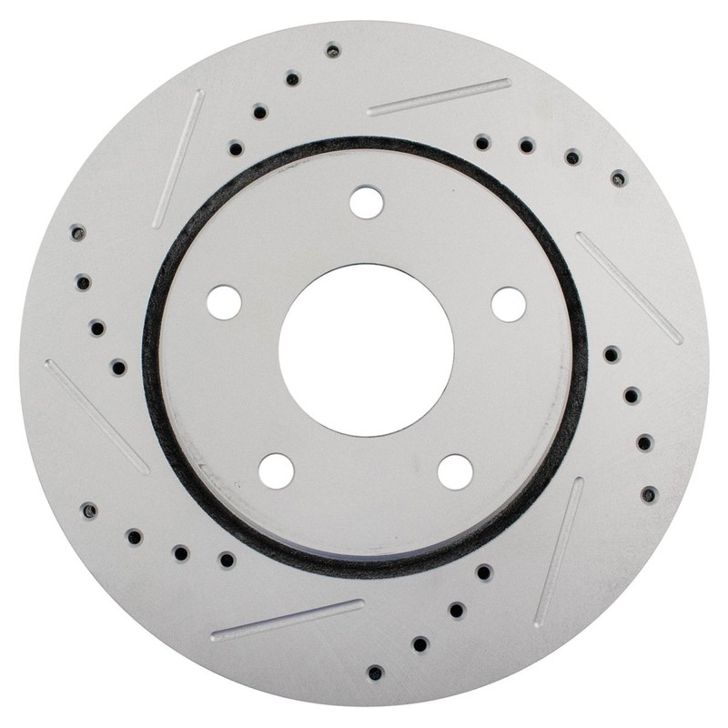 Disc Brake Rotor Performance Drilled Slotted G-Coated Front Pair for Dodge gallery