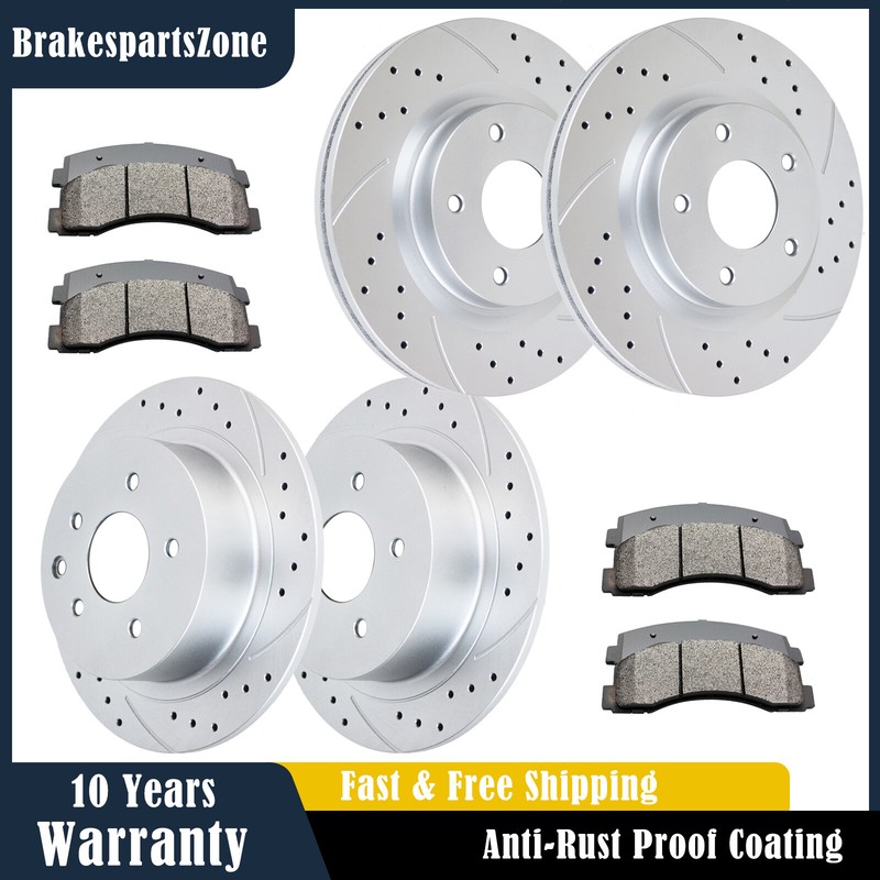 Front Rear Brake Rotors Pads fit for Nissan Altima 2007-2008 2009 2010-2012 2013