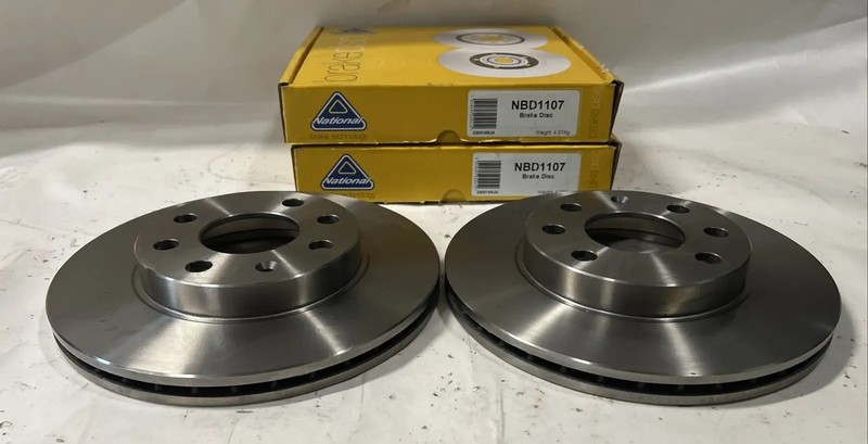 National Brake Technology NBD1107 Front axle, 240x20mm, 4×100, Ventilated