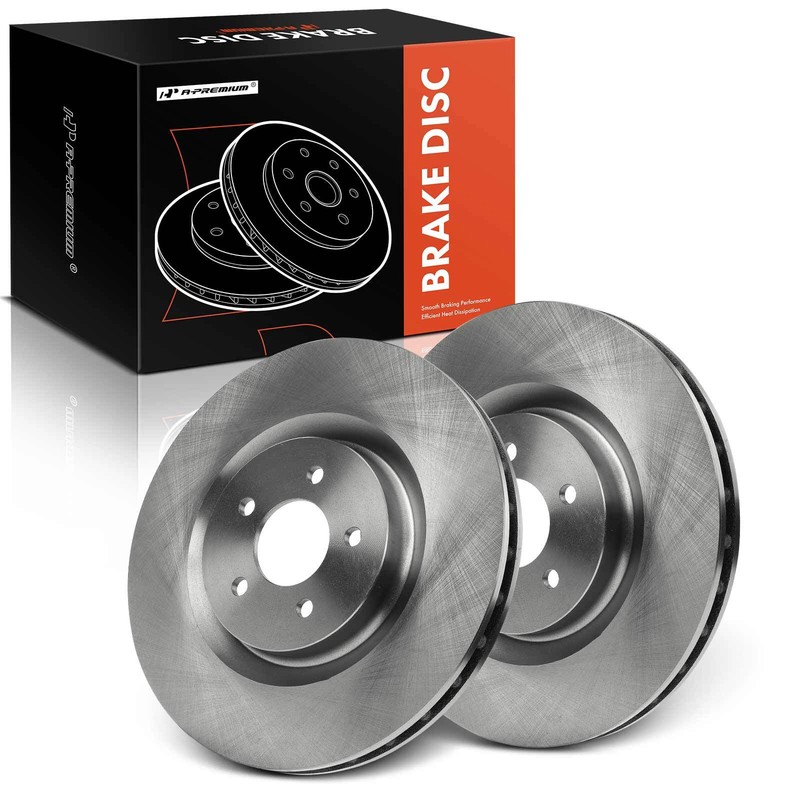 A-Premium Front Disc Brake Rotors for Ford Mustang 2007-2014 13.98 in(355 mm)