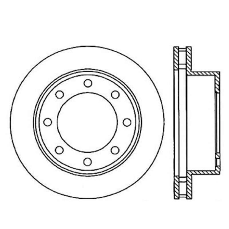 StopTech 126.65086CSR Slotted Cryo Brake Rotor - Fits Ford F-250/F-350 gallery