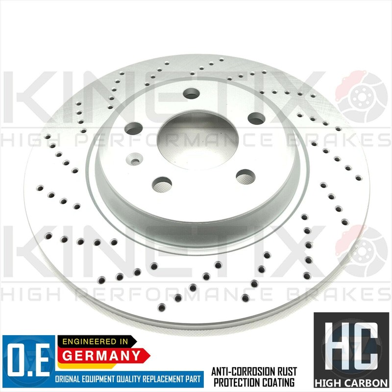 FOR AUDI A4 B9 A5 F5 CROSS DRILLED FRONT REAR BRAKE DISCS 314mm 300mm gallery