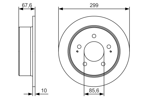 2x Brake Discs Pair Solid fits SSANGYONG REXTON W 2.2D Rear 15 to 19 299mm Set gallery