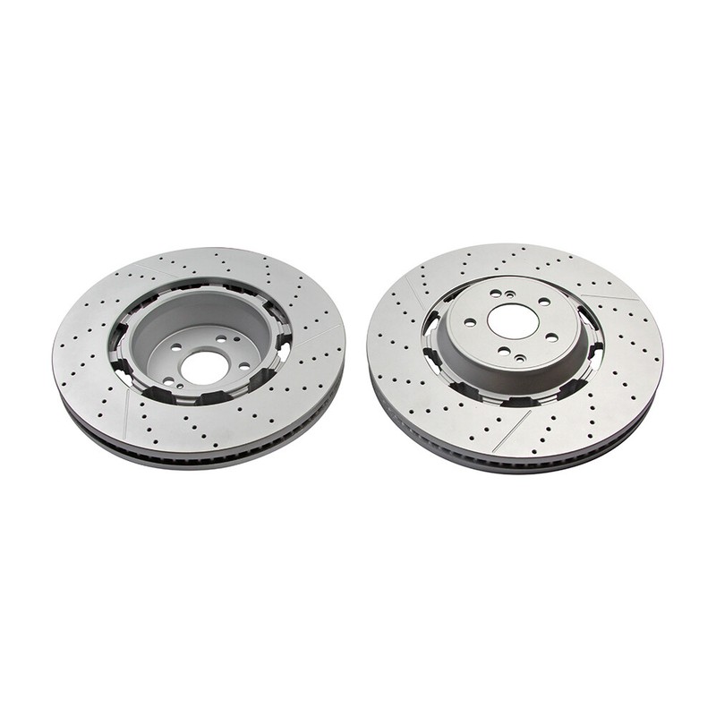 New Front+Rear Brake Disc Rotors+Pads For 2014-2020 Mercedes Benz S63 S65 AMG US gallery