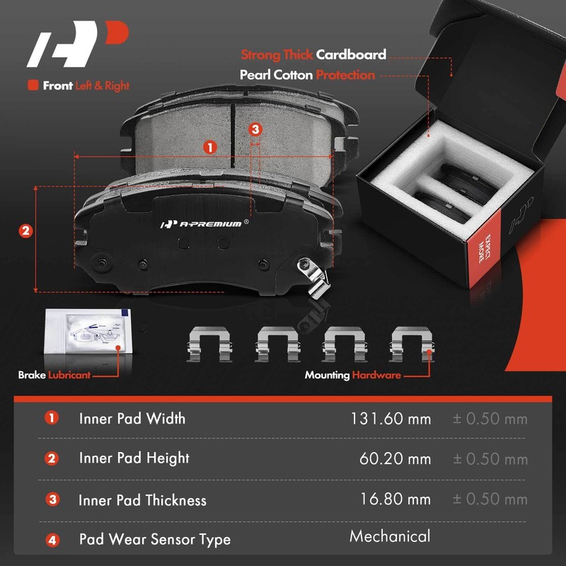A-Premium Front & Rear Disc Brake Rotors & Ceramic Pads for Kia Sportage Hyundai gallery