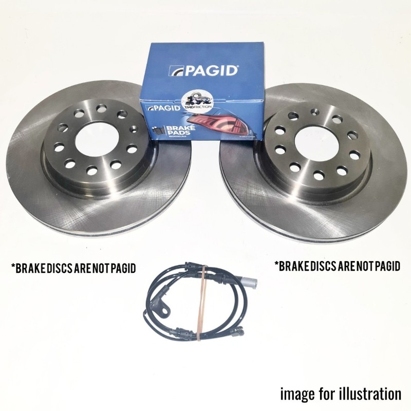 FRONT BRAKE DISCS 314MM AND PAGID BRAKE PADS FOR AUDI A4 2.0 TFSI MHEV 2015+