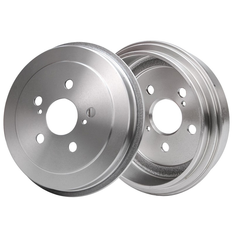 Front Rotors Ceramic Brake Pads Rear Drums Shoes for 2004 - 2008 Toyota Prius gallery