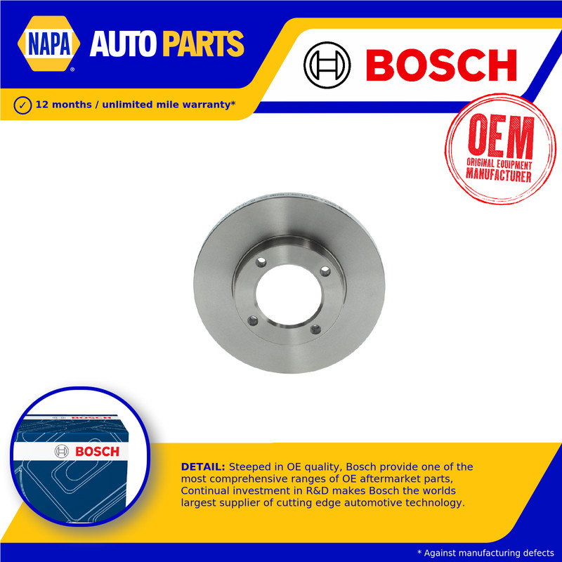 2x Brake Discs Pair Solid fits PIAGGIO PORTER 1.0 Front 93 to 06 210mm Set Bosch
