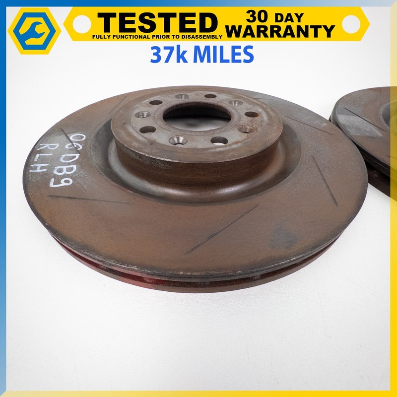05-12 ASTON MARTIN DB9 VANTAGE REAR LEFT & RIGHT SIDE BRAKE ROTOR DISK SET OEM gallery