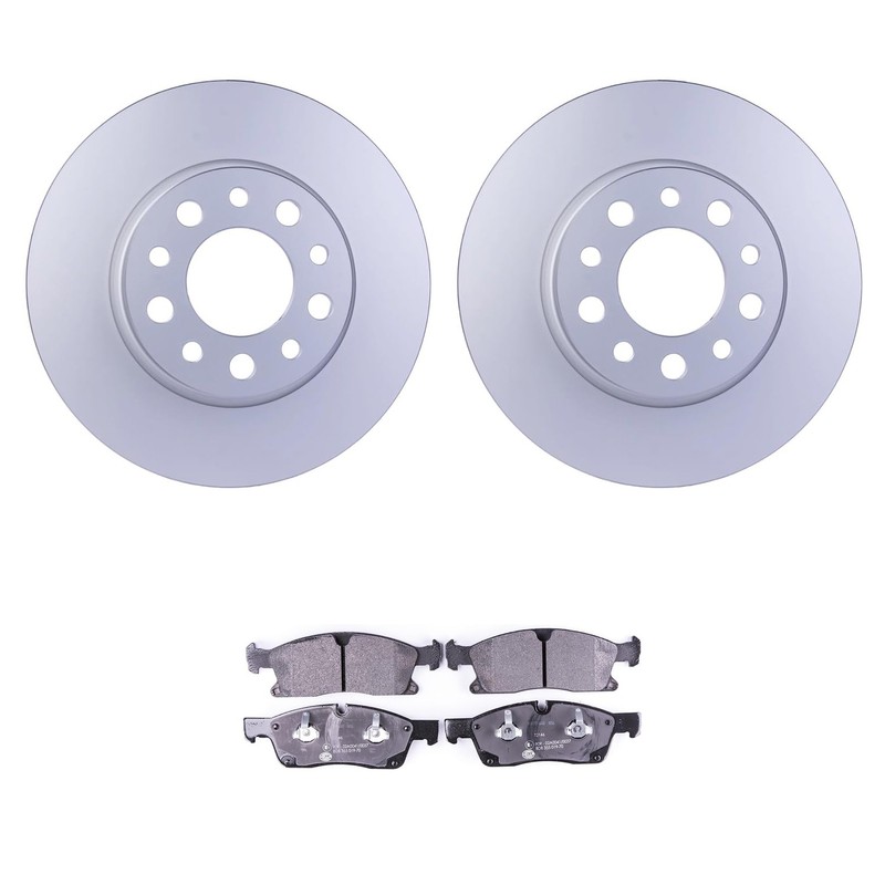 Hella Pagid Front 350mm Rotors Low-Met Disc Brake Pad Kit For C292 GLE400 GAS 19
