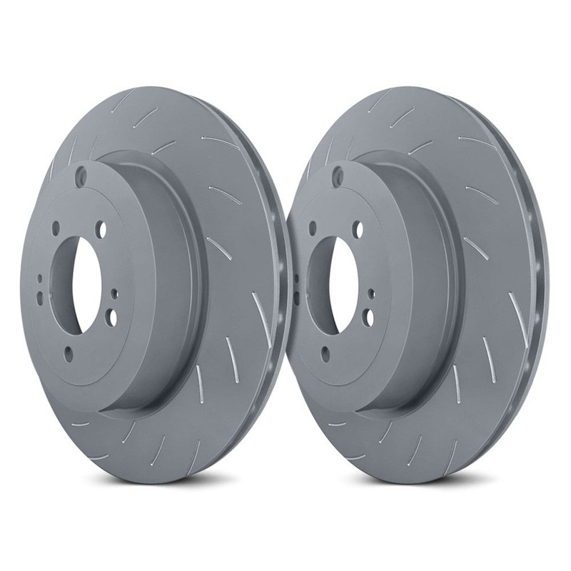 For Volkswagen Jetta 19-24 Brake Rotors EBC Racing Swept Groove Slotted 1-Piece