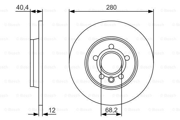 Fits VW Transporter 1996-2003 California 1996-2003 Brake Disc Rear AST gallery