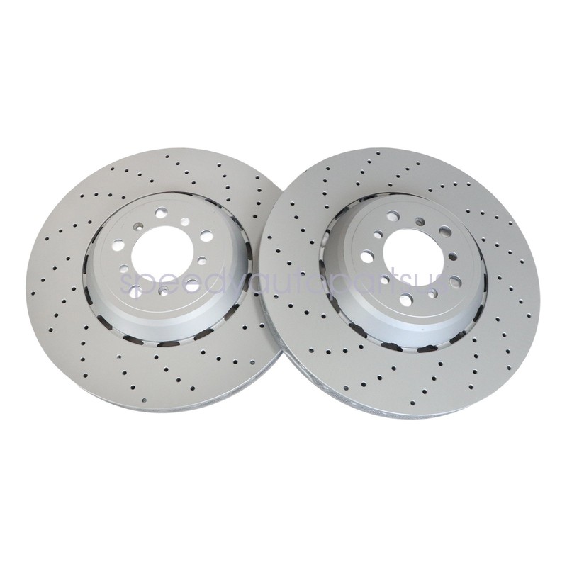 2PCS Front Pair of Brake Discs Rotor Fits For BMW M4 M3 M2 34112284809 US gallery