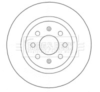 2x Brake Discs Pair Solid Rear 264mm BBD4577 Borg & Beck Set 50902167 55700592 gallery
