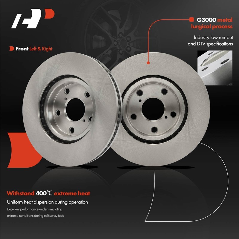 A-Premium 2x Disc Brake Rotor Front L & R for Lexus GS300 2006-2006 IS250 09-15 gallery
