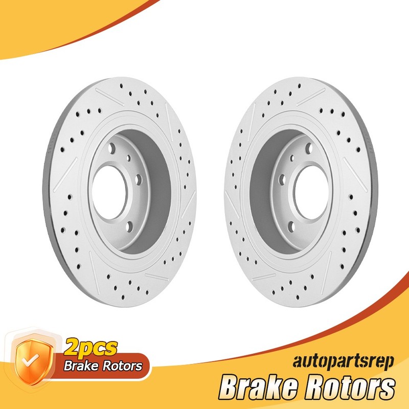 288mm Rear Drilled Brake Disc Rotors for Chevy Equinox Malibu Terrain Envision