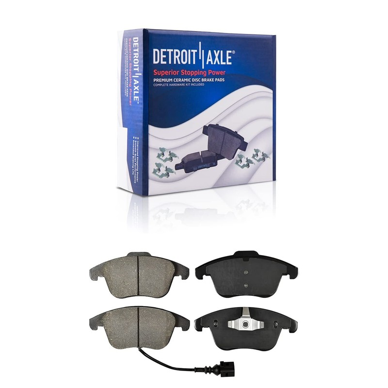 Front & Rear Drilled Rotors + Ceramic Brake Pads for 2015-2021 Volkswagen Passat gallery
