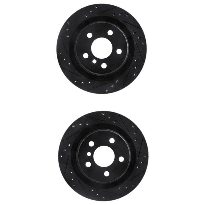 For BMW 228i xDrive Gran Coupe 2020-2024 Rotor Set | Black | Drilled And Slotted gallery