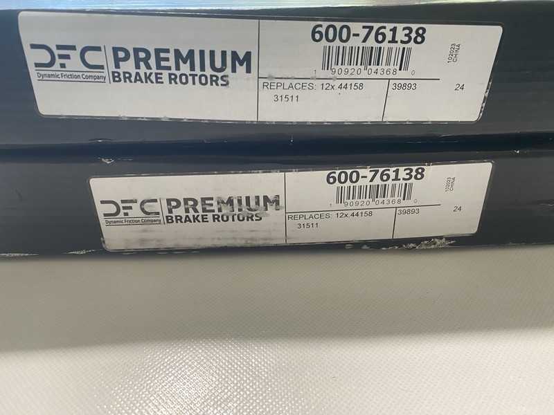 Lot Of 2- Dynamic Friction 600-76138 Disc Brake Rotor 08-21 Lexus Toyota Models gallery