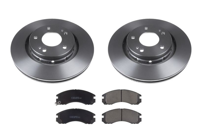FRONT BRAKE DISCS AND PADS SET FOR MITSUBISHI OUTLANDER 2.0 2.2 2.4 02->19