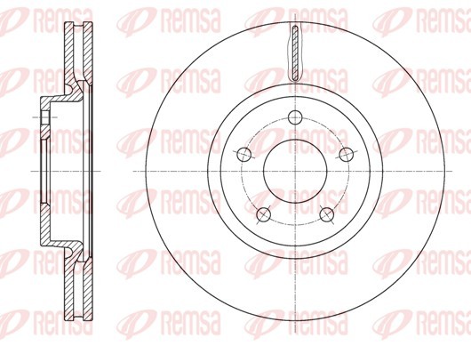 REMSA 61562.10 BRAKE DISC FOR FORD,FORD (CHANGANESE),FORD AUSTRALIA gallery
