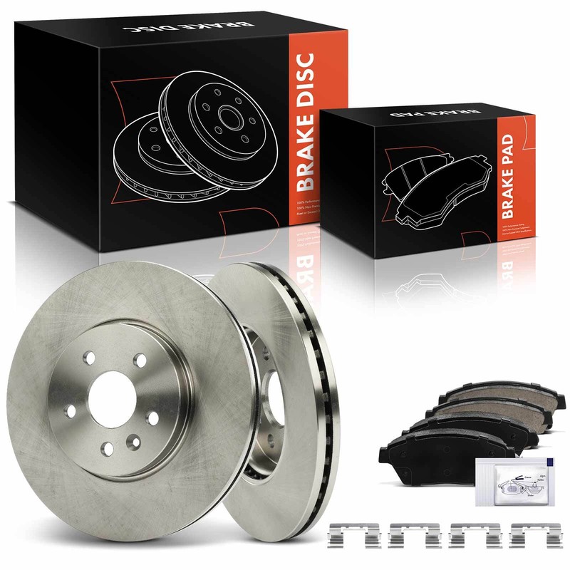 6x Front Disc Rotors & Ceramic Brake Pad for Chevy Trax 2013-2017 Buick Encore