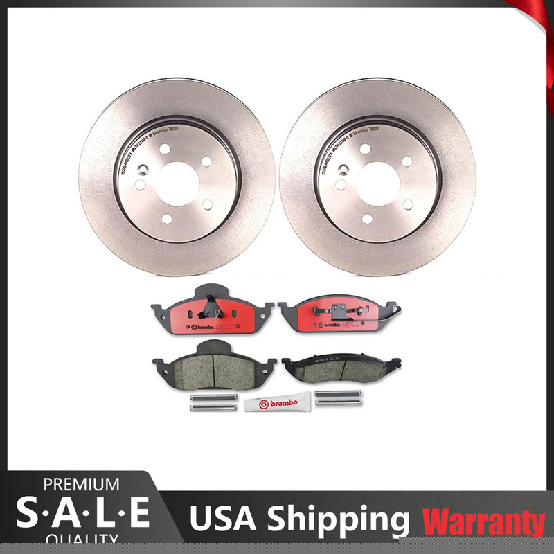 Brembo Front Brake Kit Ceramic Pad Vented Brake Rotor for Mercedes W163 ML-Class