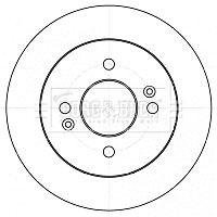 Fits Kia Picanto Hyundai i10 1.0 1.1 CRDi 1.2 Purevue Rear 1x Brake Disc gallery